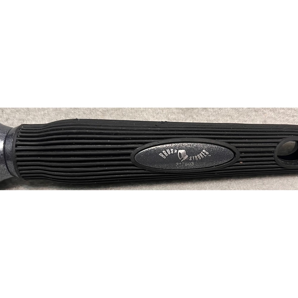 Brush Strokes 217603 Round Hair Brush Black Grey Textured‎ Grip Handle Blowout - Picture 2 of 4